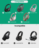 Geekria Shield Headphones Case Compatible with JBL TourOne M3, Tune770NC/760NC/710BT, Replacement Hard Shell Travel Carrying Bag with Cable Storage (Dark Grey)
