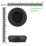 Geekria QuickFit Replacement Ear Pads for Bang & Olufsen Beoplay H4/H6/H7/H9/H9i/HX, Portal Headphones Ear Cushions, Repair Parts (Black / No Plastic Clip)