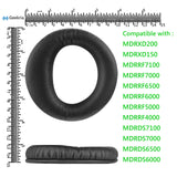 Geekria QuickFit Replacement Ear Pads for Sony MDR-DS6000 DS6500 DS7000 DS7100 RF4000 RF5000 RF6000 RF6500 RF7000 RF7100 Headphones Ear Cushions, Ear Cups Cover Repair Parts (Black)