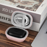 Geekria Shield Earbuds Case Compatible with JBL Vibe Buds 2, Tune Beam, Vibe Beam 2, Tune Buds 2 True Wireless Earbuds, Replacement Hard Shell Travel Carrying Bag with Cable Storage (Pink)
