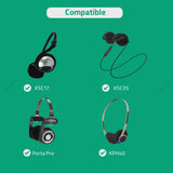 Geekria Comfort Foam Replacement Ear Pads for Koss Porta Pro, PP/ KPH40/ KSC35/ KSC11/ KSC17/ KSC75 Headphones Ear Cushions, Repair Parts (Black)