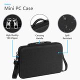 Geekria Mini PC Hard Shell Travel Case, Compatible with Apple 2020 / 2023 Mac Mini M2 M1 Chip Computer Carrying Bag (Dark Gray)