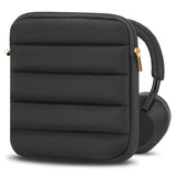 Geekria NOVA Headphones Puffy Pouch Compatible with Sony WH-1000XM6, B&O Beoplay H95, Bose QC Ultra II, Soft Shell Replacement Protective Travel Carrying Bag with Cable Storage (Black)