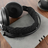 Geekria Knit Fabric Headband Cover Compatible with Logitech, Turtle Beach, Panasonic, AKG, Sennheiser, Sony Headphones, Replacement Repair Part, Easy DIY Installation (Black)