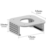 Geekria Desktop Computer Under Desk Mount, Compatible with Apple 2024 Mac mini M4/M4 Pro, 3D Printed Resin Mount, Wall Mount - VESA Bracket (Silver)
