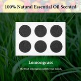 Geekria 60 Pieces Essential Oil Stickers for Headphones,Essential Oil Scented Patch for Gaming, Office, Personal Aroma, Relaxing, Refreshing (Lemongrass Scent)