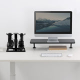 Geekria Acrylic Dual Headphones Stand for On-Ear Headphones, Gaming Headset Holder, Desk Display Hanger Compatible with AKG K845, Sony WH-1000XM4, Sennheiser, JBL (Black)