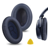 Geekria Replacement Ear Pads for Bose New QuietComfort, QC 45/ 35II/ 35IIGaming/35/ 25/ 15/ SE, AE 2/2i/2w, SoundTrue, SoundLinkAE2 Headphones, Ear Cushions with Video Guide (Midnight Blue)