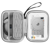 Geekria Audio Interface Carrying Case, Compatible with Teenage Engineering TP-7, EVA Hard Shell Portable Travel Bag (Dark Gray)