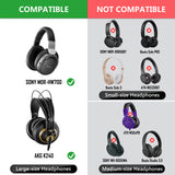 Geekria 100 Pairs Disposable Headphones Ear Cover for Large Over-Ear Headset Earcup, Stretchable Sanitary Ear Pads Cover, Hygienic Ear Cushion Protector (L / White)