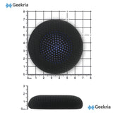 Geekria Comfort Mesh Fabric Replacement Ear Pads for Anker Powerconf H700, H500 Headphones Ear Cushions, Repair Parts ( Fabric Black)