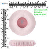 Geekria NOVA Leatherette Replacement Ear Pads for JBL T600BTNC, Tune 600BTNC Headphones Ear Cushions, Headset Earpads, Ear Cups Cover Repair Parts (Pink)