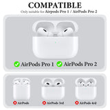 Geekria Wireless Earbuds Case Ultra Light Belt Clip Pocket Holder, Compatible with Apple AirPods Pro 3 Wireless Earbuds, Charging Port Accessible (Black)