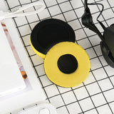 Geekria QuickFit Leatherette Replacement Ear Pads for Sennheiser HD25, HD25-II, HD25SP, HD25SP-II, Limited 75th Anniversary Edition Headphones, Ear Cushions with Video Guide (Yellow)