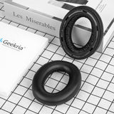 Geekria QuickFit Replacement Ear Pads for Sennheiser Momentum 4 Wireless Over-Ear Headphones Ear Cushions, Repair Parts (Black)