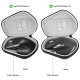 Geekria Hard Shell Mouse Case, Compatible with Logitech MX Master 4 / MX Master 3S / MX Master 3, EVA Travel Carrying Bag (Dark Gray)