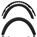Geekria Sheepskin Headband Pad Compatible with Bowers & Wilkins Px8/ Px7S2/ Px7S2e (Not Compatible with Px7/ Px7S3) Headphones, Replacement Band Repair Part (Black)