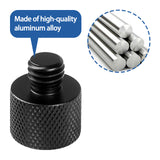 Geekria for Creators Microphone Screw Adapter, 3/8 Male to 5/8 Female, 1/4 Male to 5/8 Female, 5/8 Male to 3/8 Female, 5/8 Male to 1/4 Female Mic Thread Adapters for Microphone (Black / 8 Pack)