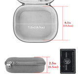Geekria Shield Headphones Case Compatible with Bose QC Ultra II, QC 45/35 II/35/25/2/SE, Replacement Hard Shell Travel Carrying Bag with Cable Storage (Microfiber Grey)