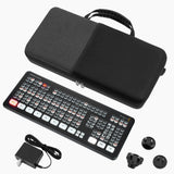 Geekria Audio Interface Carrying Case, Compatible with Blackmagic Design ATEM Mini (SWATEMMINICEXT) / ATEM Mini Extreme ISO (SWATEMMINICEXTISO), EVA Hard Shell Travel Bag (Dark Gray)