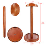 Geekria Wooden Headphones Stand for Over-Ear Headphones, Gaming Headset Holder, Desk Display Hanger with Storage Base Compatible with Sennheiser, Bose, Beats, Razer, HyperX, Sony (Walnut)