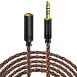 Geekria Apollo 6NOCC 4.4mm Balanced Cable Single Crystal Copper Upgrade Extension cord, 4.4mm Male to Female Replacement Cord for HiFi Headset (9.8ft / 3m)