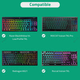 Geekria Low Profile TKL Keyboard Case, Compatible with Razer BlackWidow V4 Low Profile TKL, Redragon K621, ROCCAT Vulcan TKL Pro, 87 keys Hard Shell Travel Carrying bag (Dark Grey)