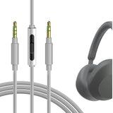 Geekria Audio Cable with Mic Compatible with Sony ULT Wear WH-1000XM5 WH-1000XM4 WH-CH720N Headphones Cable, 3.5mm to 3.5mm Replacement Stereo Cord with Inline Mic and Volume Control (4ft / 1.2m)