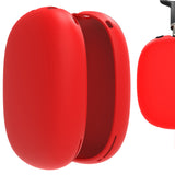 Geekria Silicone Skin Cover for AirPods Max Headphones, Scratch Protection Case / Earpieces Cover / Headset Speakers Skin Protector (Red)