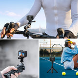 Geekria Magnetic Quick Release Mount Compatible with Insta360 GO Ultra Magnetic Mount Base Accessories, Metal Tripod Adapter for Other 1/4 Thread Devices (Black)