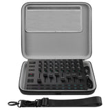 Geekria Hard Shell Travel Case Compatible with Novation Launch Control XL 3, AlphaTheta SLAB MIDI Controller, Audio Mixer Carrying Bag (Dark Gray)