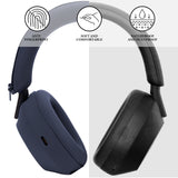 Geekria Silicone Headphone Cover Kits Compatible with Sony WH-1000XM5, WH1000XM5 Wireless Headphones, Scratch Protection Case / Earpieces Cover / Headband Cover / Skin Protector (Blue)