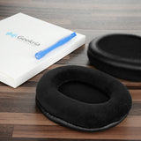 Geekria Comfort Velour Replacement Ear Pads for Shure Srh 240/440/840/940/1440/1540/1840, Hpaec 240/440/840/940/1440/1540 Headphones Ear Cushions, Repair Parts (Black)