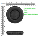 Geekria QuickFit Replacement Ear Pads for Skullcandy Hesh, Hesh 2, Hesh2 Wireless Headphones Ear Cushions, Headset Earpads, Ear Cups Cover Repair Parts (Black)