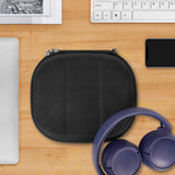Geekria Shield Headphones Case Compatible with JBL, AKG, Sony, Skullcandy Case, Replacement Protective Hard Shell Travel Carrying Bag with Cable Storage (Black)
