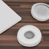 Geekria QuickFit Leatherette Replacement Ear Pads for JBL JR 300/ 300BT, T450BT/ 500BT, Tune 500/ 500BT/ 510BT, Tune 520BT Headphones, Ear Cushions with Video Guide (White)