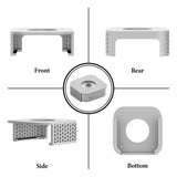 Geekria Desktop Computer Under Desk Mount, Compatible with Apple 2024 Mac mini M4/M4 Pro, 3D Printed Resin Mount, Wall Mount - VESA Bracket (Silver)