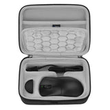 Geekria Mouse Hard Shell Case, Compatible with Razer DeathAdder V4 Pro/DeathAdder V3 Pro/DeathAdder V3 Wireless/Viper V4 Pro Travel Carrying Bag (Dark Gray)