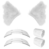 Geekria NOVA Headphone Headband Spacer+Cat Ears Attachment Compatible with Bose, Sony, Skullcandy, Beats, Marshall Headphones, Easy DIY Installation, Comfortable & Stylish (White)
