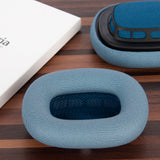 Geekria QuickFit Replacement Ear Pads Compatible with Apple Airpods MAX Headphones Ear Cushions, Headset Earpads, Ear Cups Cover Repair Parts (Blue)