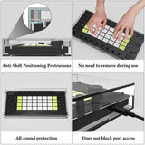 Geekria Audio Sampler Acrylic Protective Case / Dust cover, Compatible with Ableton Move, Magnetic Opening and Closing Design (transparent)