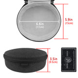 Geekria Shield Headphones Case Compatible with Skullcandy Riff 2, Crusher ANC, Crusher Evo, Hesh ANC, Hesh 3, Replacement Hard Shell Carrying Bag with Cable Storage (Dark Grey)