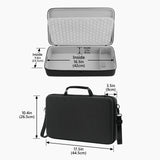 Geekria Hard Shell Travel Case Compatible with Arturia MicroBrute UFO / MicroFreak, Audio Synthesizer Carrying Bag (Dark Gray)