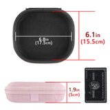 Geekria NOVA Shield Headphones Case Compatible with AKG Y50BT, Y50BTBLK, Y400 Wireless, Y45BT Wireless, N60NC, Y500 Case, Replacement Hard Shell Travel Carrying Bag with Cable Storage (Pink)