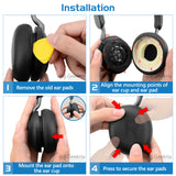 Geekria QuickFit Replacement Ear Pads for Jabra Evolve2 65 UC, Evolve2 65 MS, Evolve2 40 UC, Evolve2 40 MS, Elite 45h Headphones Ear Cushions, Headset Earpads, Ear Cups Cover Repair Part