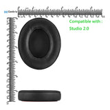Geekria QuickFit Replacement Ear Pads for Beats Studio 2 Wireless (B0501), Studio 2 (B0500) Headphones Ear Cushions, Headset Earpads, Ear Cups Cover Repair Parts (Black)