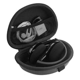 Geekria Shield Case Compatible with Logitech H600, H800, H900 Headphone, Replacement Protective Hard Shell Travel Carrying Bag with Cable Storage (Black)