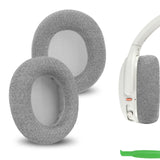 Geekria Comfort Mesh Fabric Ear Pads for Skullcandy Crusher ANC 2 Headphones Ear Cushions, Headset Earpads, Ear Cups Cover Repair Parts (Grey)