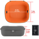 Geekria Shield Case for Large-Sized Over-Ear Headphones, Replacement Protective Hard Shell Travel Carrying Bag with Cable Storage, Compatible with ASTRO Gaming A50Gen4 (Microfiber Grey)