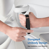 Geekria Touch Controller Grip Cover Compatible with Meta Quest 2, VR Anti-Throw Handle Silicone Sleeve with Adjustable Hand Strap, Controller Caps (White)